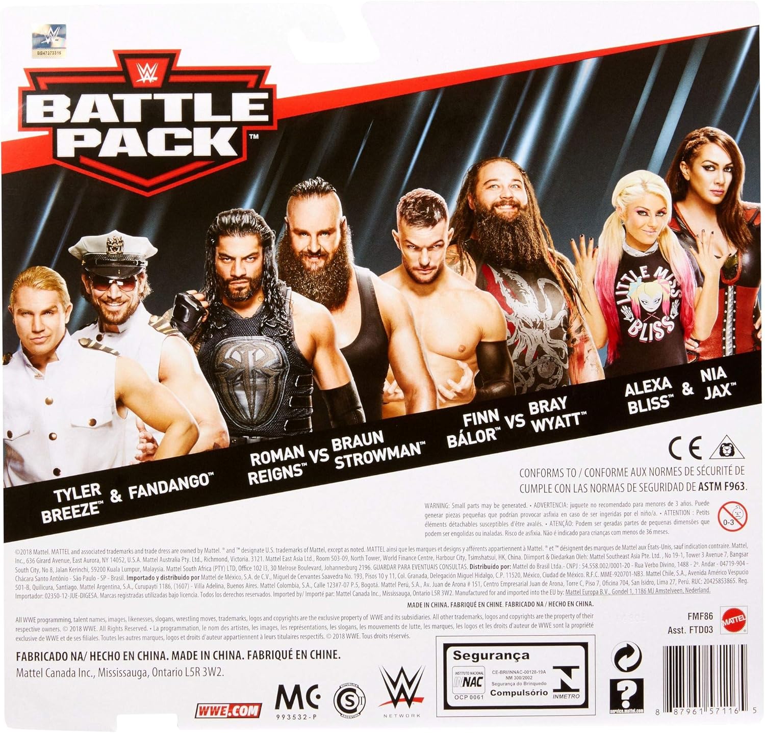 WWE TYLER BREEZE & FANDANGO 2-PACK