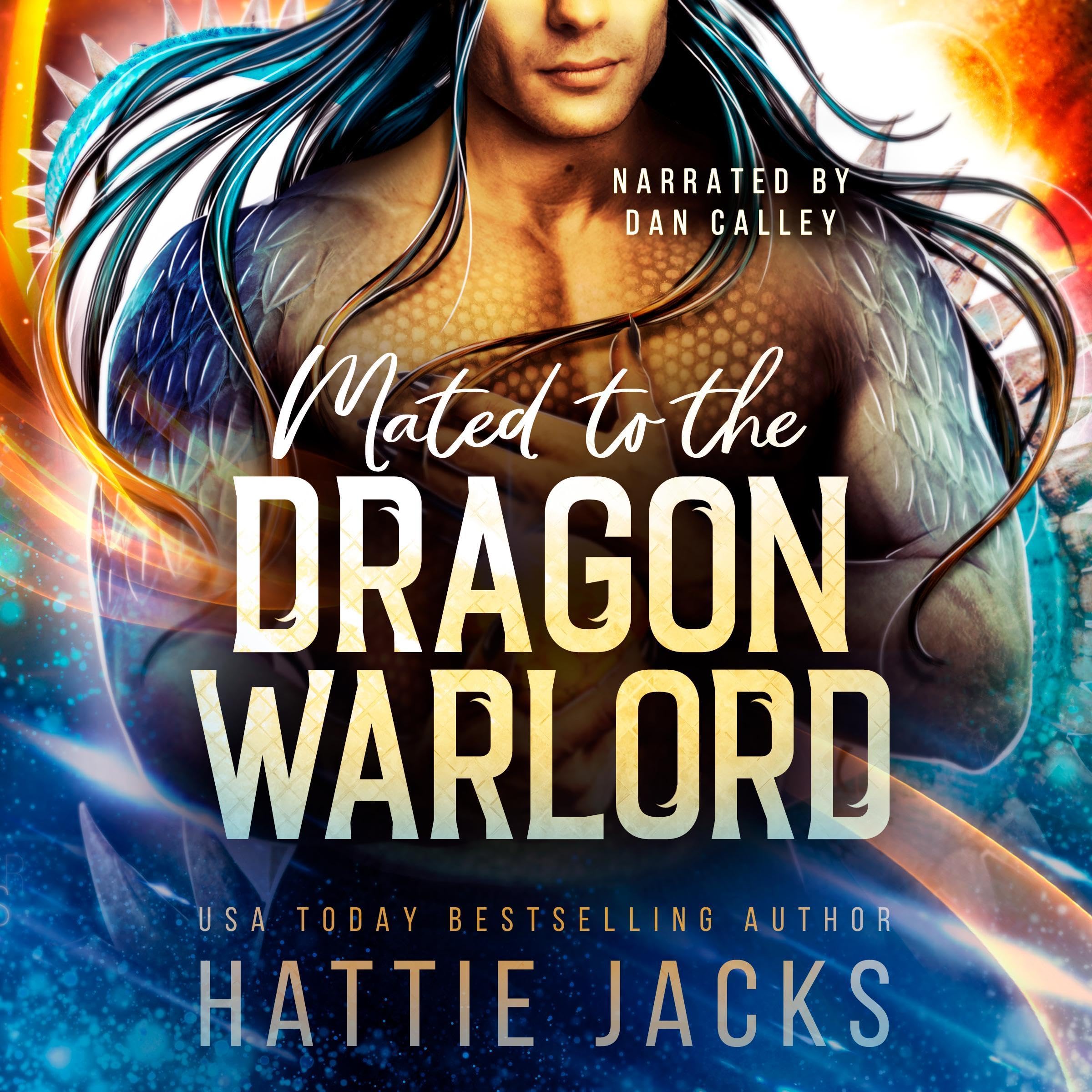 Cover art for Mated to the Dragon Warlord: A Sci-Fi Alien Romance