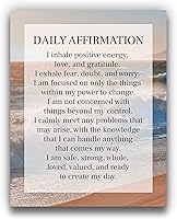 Vista 1 de Daily Affirmation Inspirational Print 8x10 UNFRAMED Motivational Wall Art Ideal for Home or Office Décor Great Modern Typographic Gift for