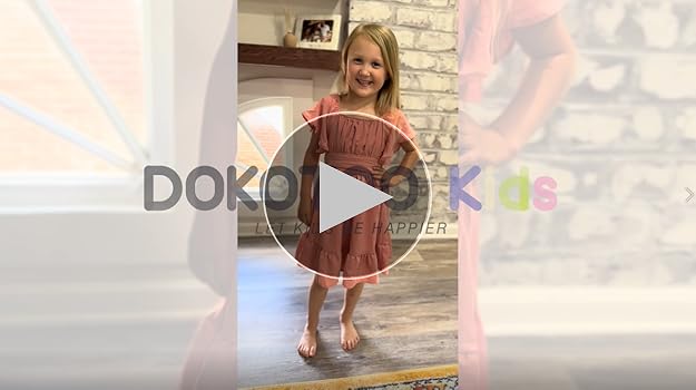 Amazon.com: DOKOTOO KIDS Girls Boho Dress Elegant Off