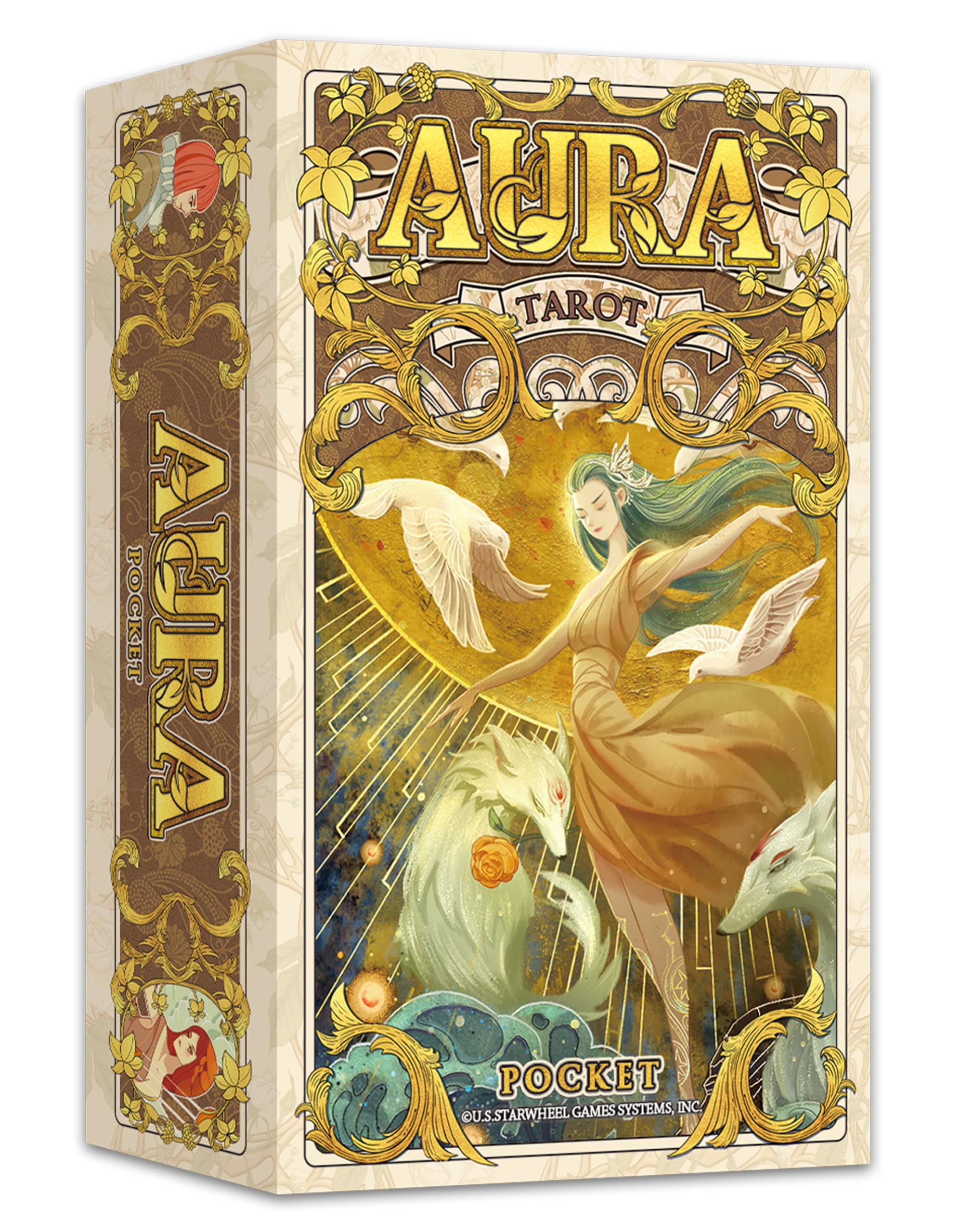 Aura Tarot(Portable Version),78 Tarot Deck,Fortune Telling Game