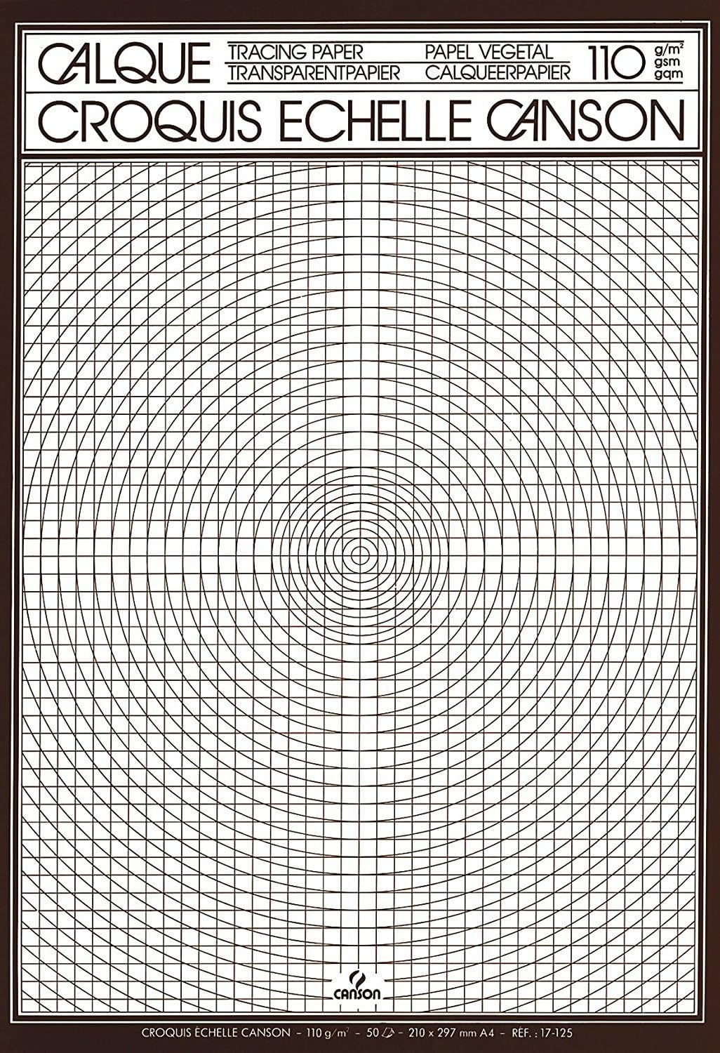 Canson Tracing Paper Block Outlined Scale 50 Sheets A3 90 g