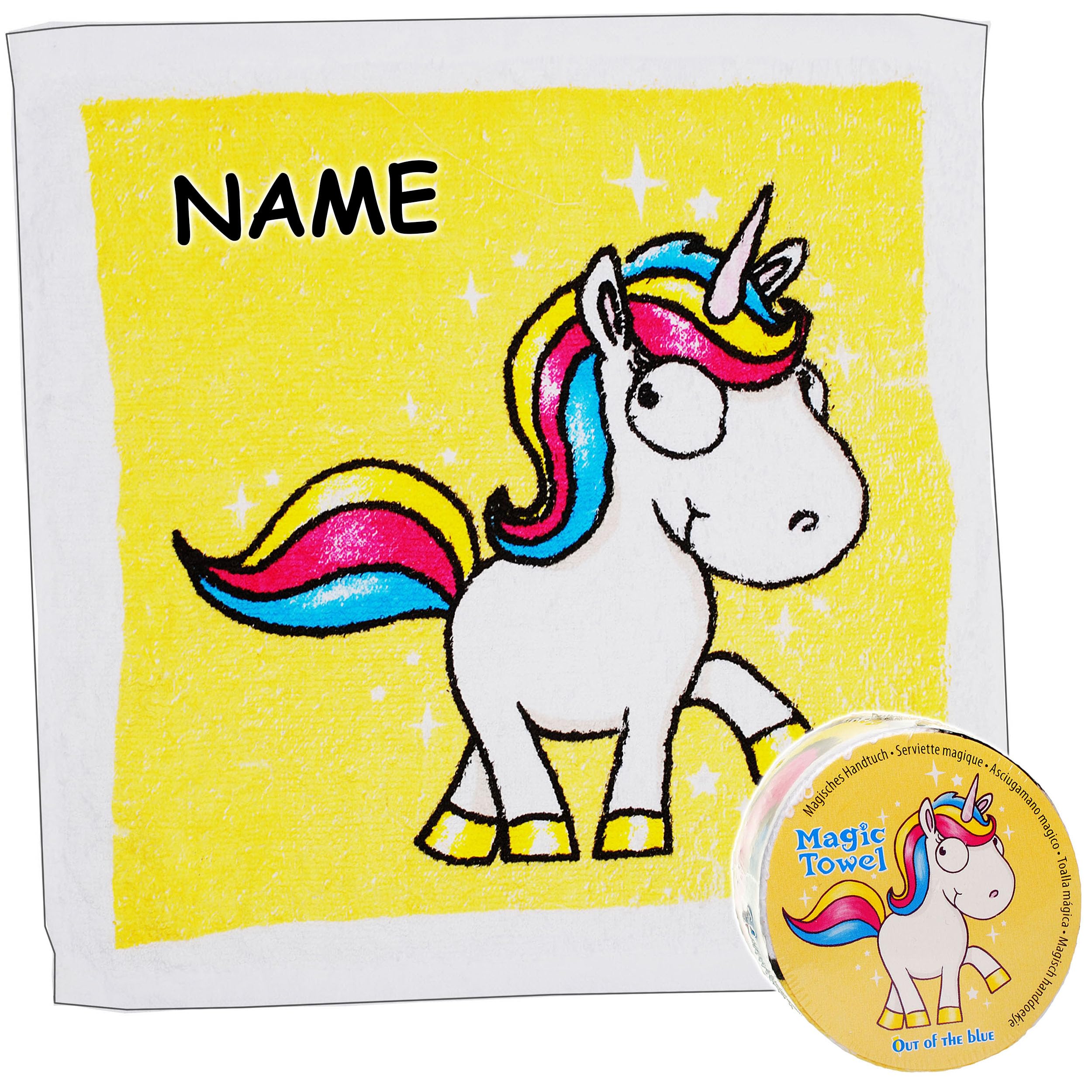 8 Stück Magische Handtücher Einhorn – 30x30 Cm – Expandierbar In Wasser – Mitgebsel Für Kinder