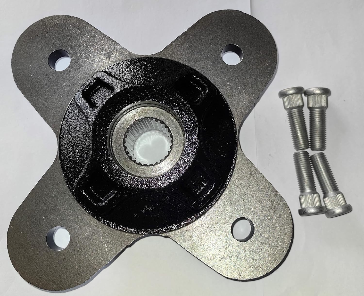 Front and Rear Axle Left & Right Wheel Hub 5139978-458 5139177-458 with Studs Replacement for Polaris UTVs RZR 4 900 50/55/60 INCH 2015-2017, GENERAL 1000 16-17, 20-21 SPORTSMAN SCRAMBLER 1000 XP