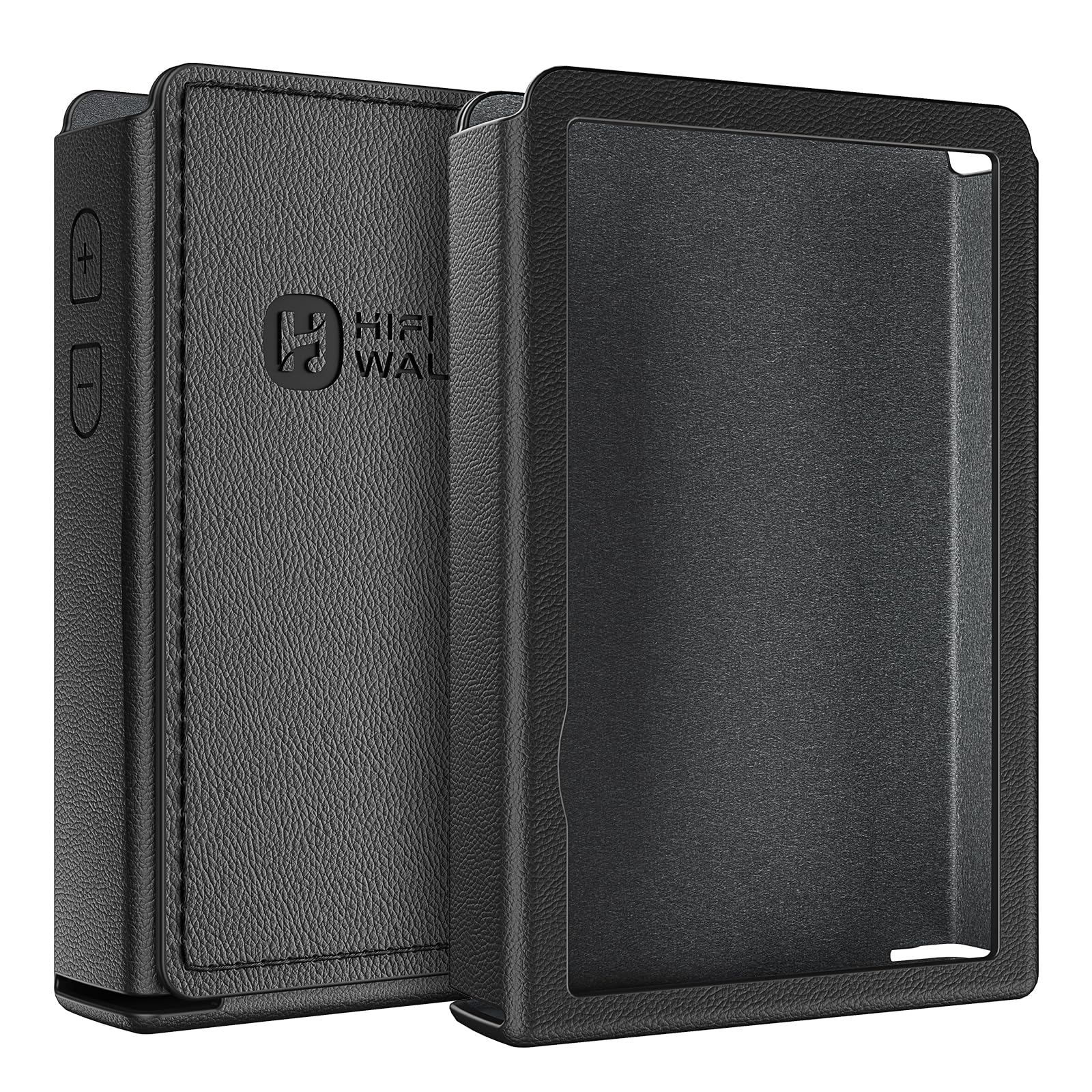 HIFI WALKER Étui de protection en cuir synthétique H2 - Protection complète sur mesure, résistant aux chocs et aux rayures, design léger, noir (étui uniquement) - 1