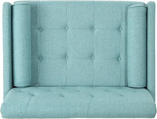 Miniatura 13 de Christopher Knight Home Nour Fabric Mid-Century - Silla moderna para club, gris claro, natural, 38.25 pulgadas de profundidad x 30.5 pulgadas de