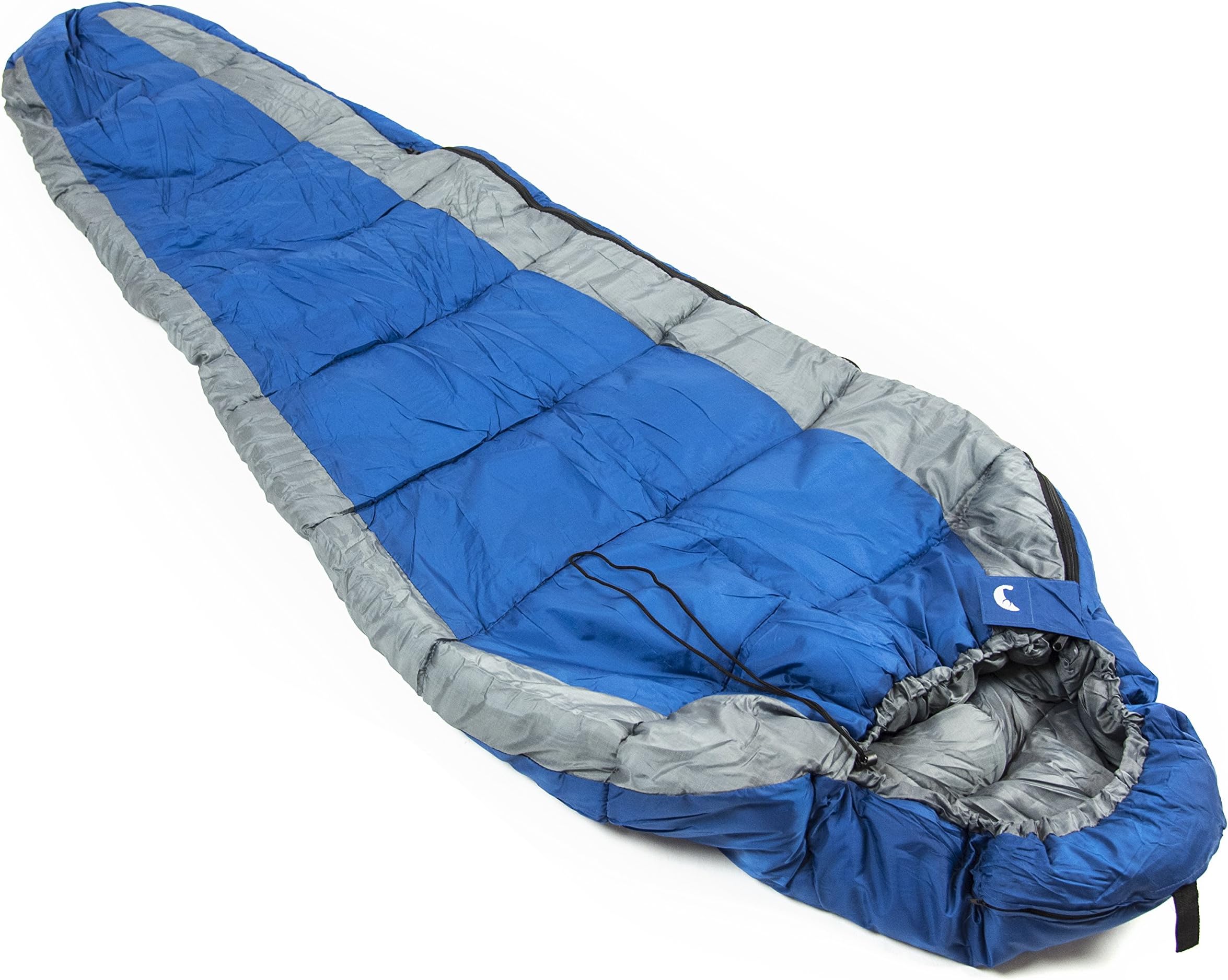Mummy Sleeping Bag - 3 Seasons, 40 Degrees (Blue)