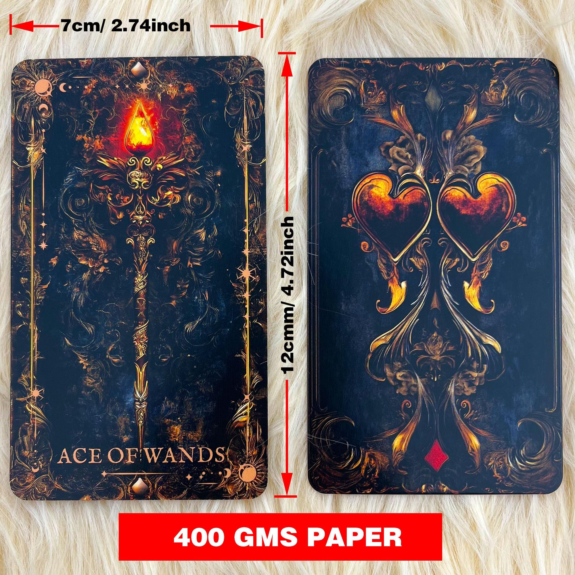 BAIYOOBAI Dark Gothic Tarot Deck Unique, Tarot Cards for Beginners Tarot Cards with Guide Book, Dark Fantasy Style Tarot Deck - Image 3