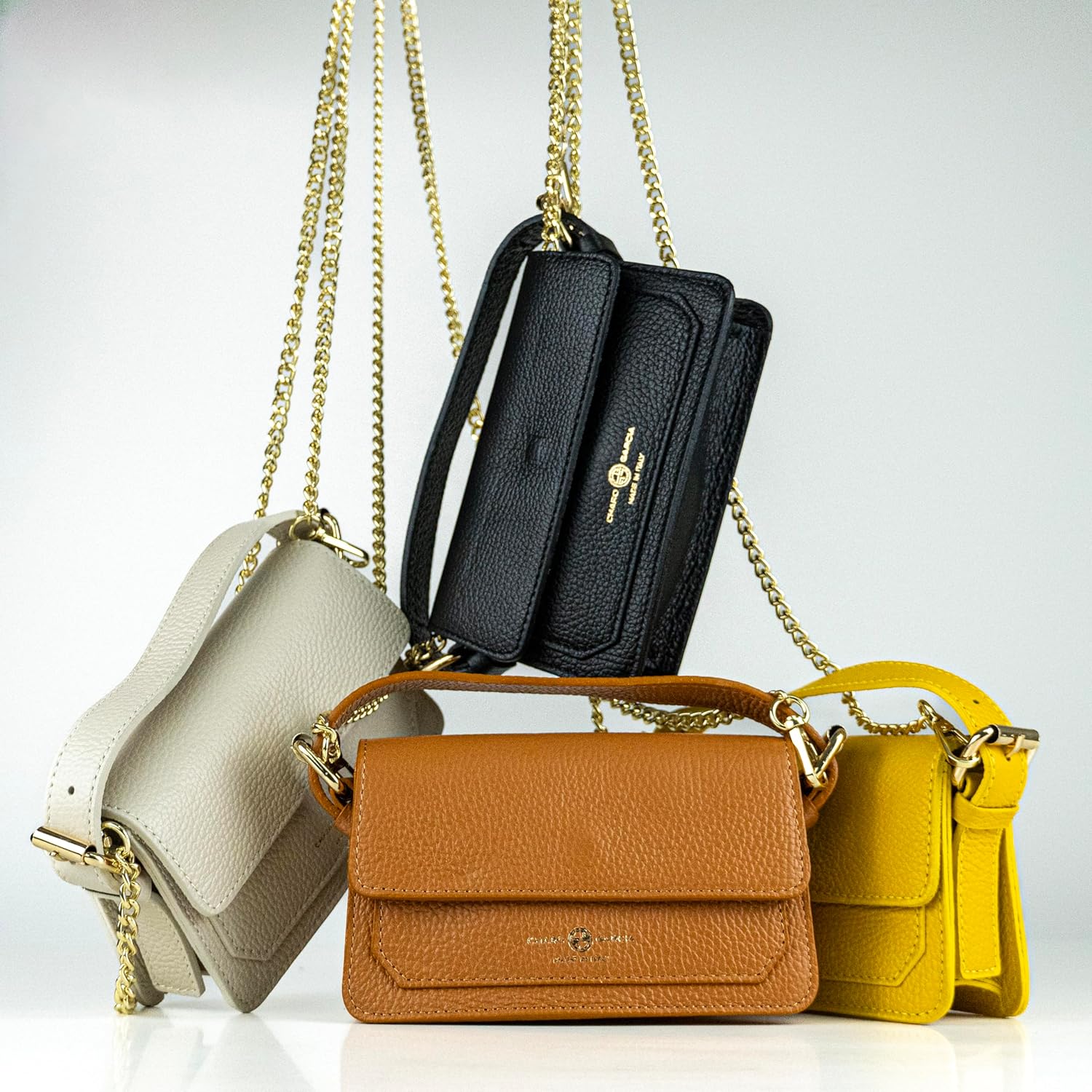 Premium Italian Leather Handmade in Florence, Italy. Small Crossbody Bag for Women with a Detachable Strap Made in Italy - Image 8