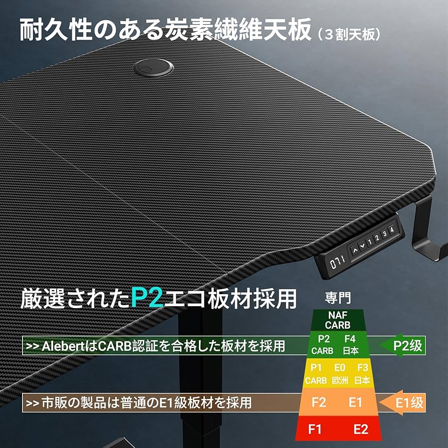 Amazon.co.jp: Alebert｢アレベルト｣ 昇降デスク ゲーミング