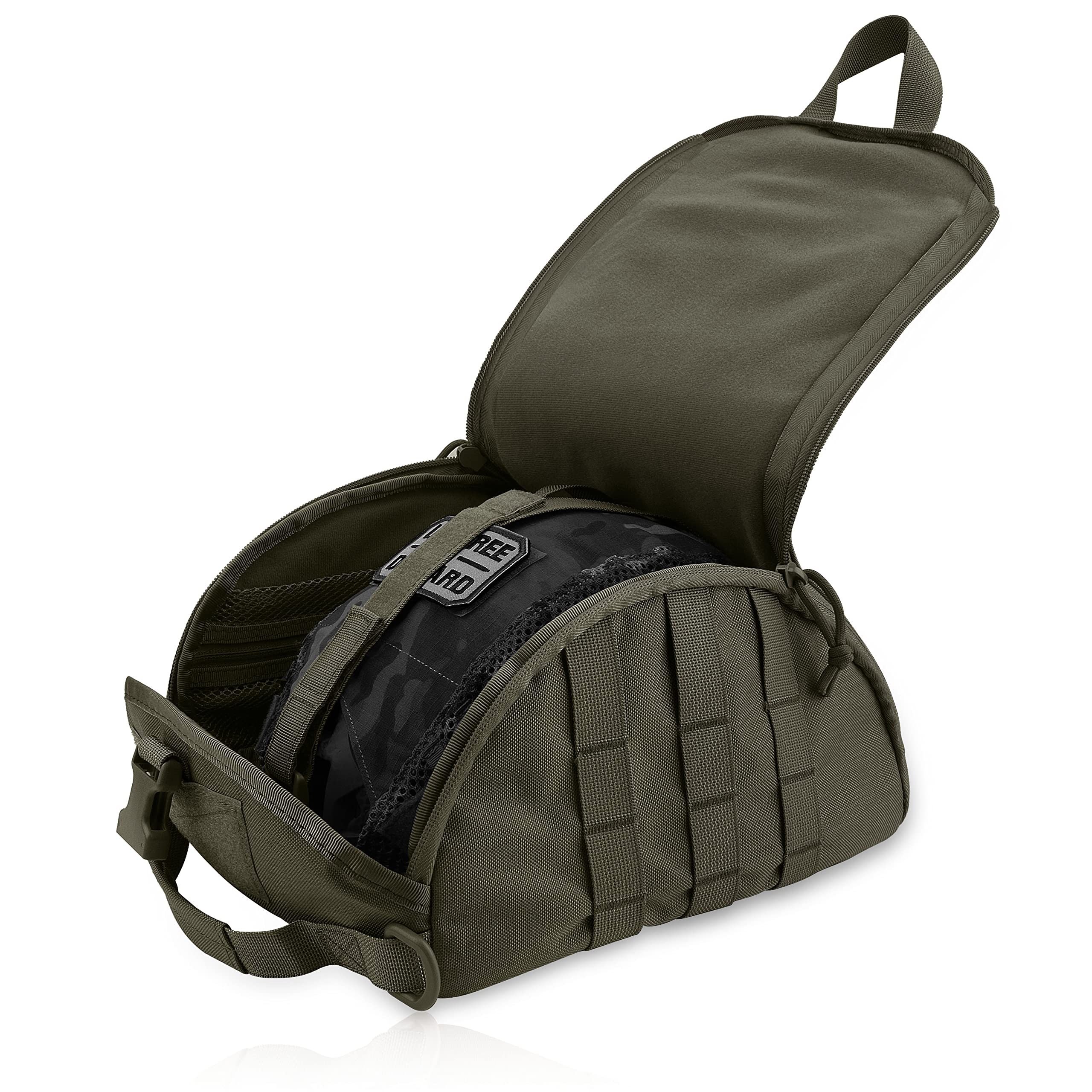 Tactical Helmet Bag Pack,Multi-Purpose Molle Storage Military Carrying Pouch for Sports Hunting Shooting Combat Helmets. …