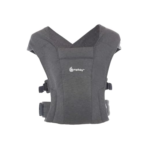 Ergobaby Embrace Marsupio Neonati Ergonomico 0 Mesi, Porta Bebe Extra Morbido ed Ultraleggero, Heather Grey