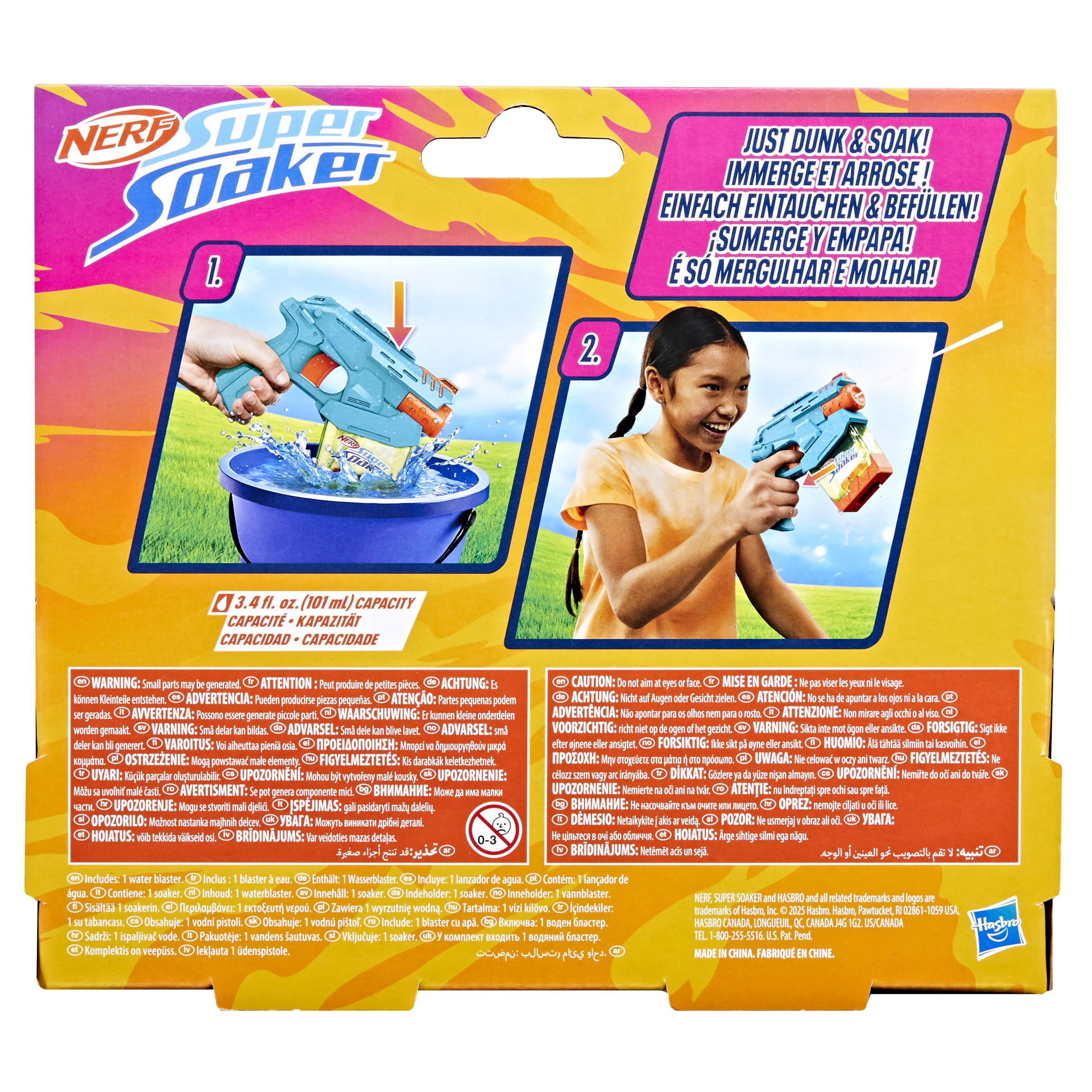 Nerf Super Soaker Flip Fill Water Blaster, Spray Styles, Fast Fill 30  Fluid Ounce Tank, Water Toys For 6y 494348128