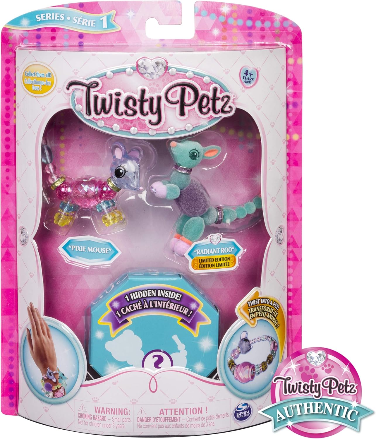 Twisty Petz 3Pack Pixie Mouse, Radiant Roo and