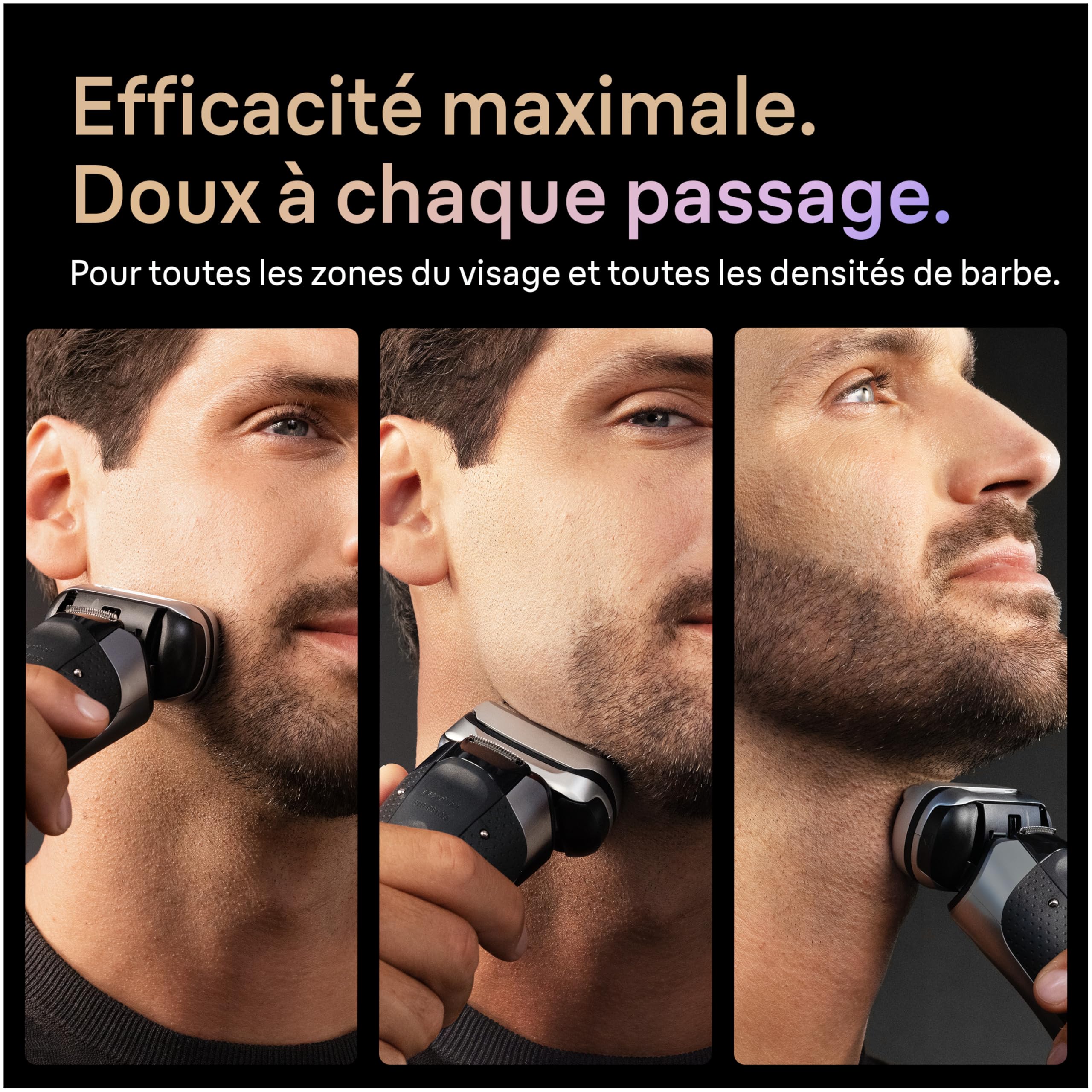 Braun Rasoir Electrique Homme Series 9+ Pro 9665CCE Graphite | Etanche, Batterie Rechargeable, Lames de Précision Ultra-Fines, Tondeuse ProTrimmer, Coffret avec Station de Nettoyage, Etui
