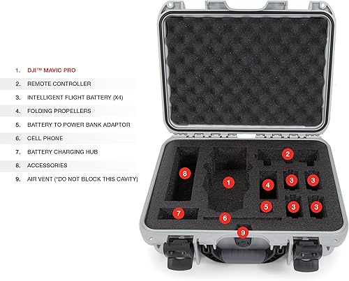 Miniatura 132 de Nanuk Estuche rígido impermeable con inserto de espuma para DJI Air 2S Fly More Combo - Naranja 915-MAVIA2S3 Anaranjado,Graphite,Verde