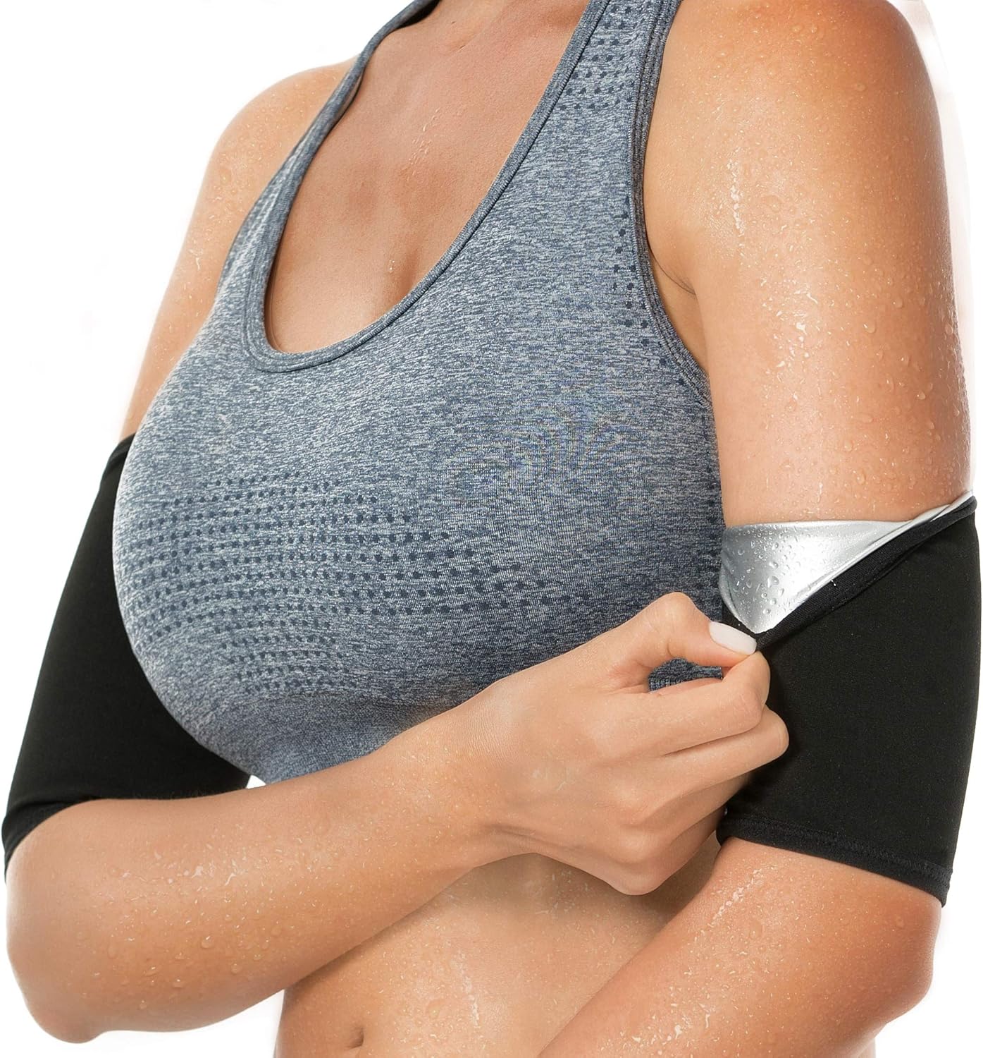 MOLLDAN Men＆Women Sauna Arm Trimmer Sweat Wrap Bands Slimmer for Weight Loss: Sports & Outdoors