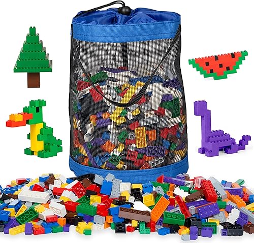 Play Platoon Juego de ladrillos de construcción de 1120 piezas, 10 bloques de colores clásicos, bloques de construcción a granel compatibles con las