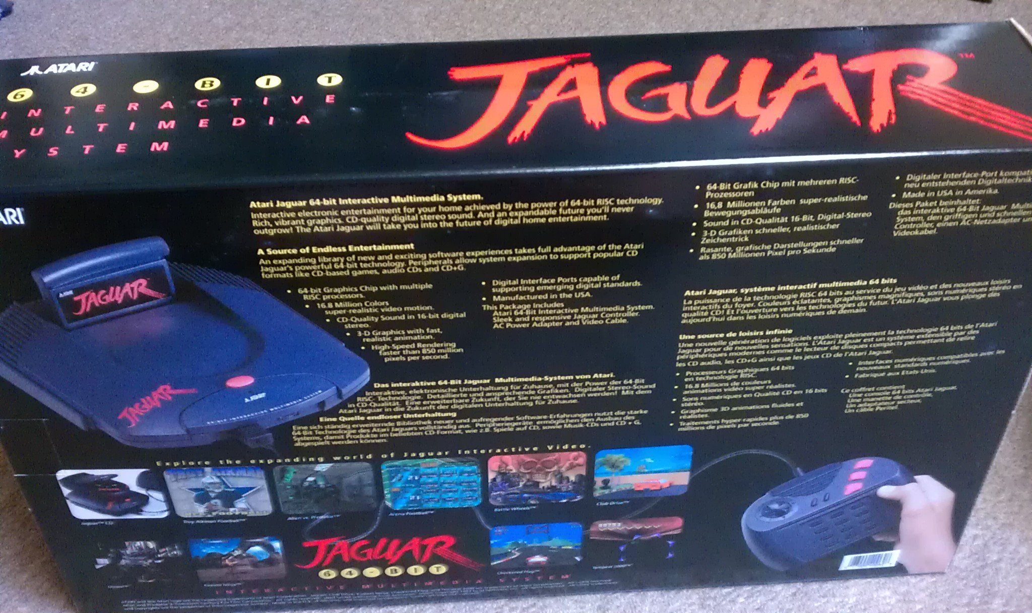Scatola Esposizione Vuota Per I WAR (Atari Jaguar) - Nuova Mai Piegata - Foto 5
