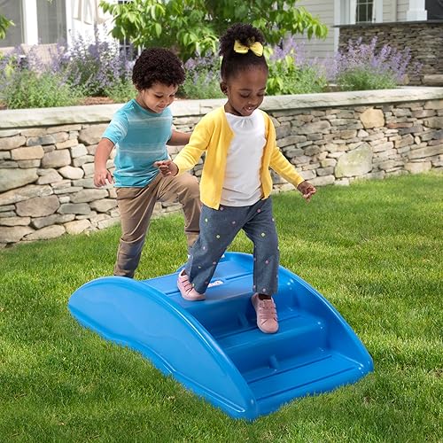 Vista 4 de Simplay3 - Juego de dos caras para 4 niños - Puente y columpio Azul zafiro,Latte,Verde lima,https:/ www.Yaxa/dp/undefined