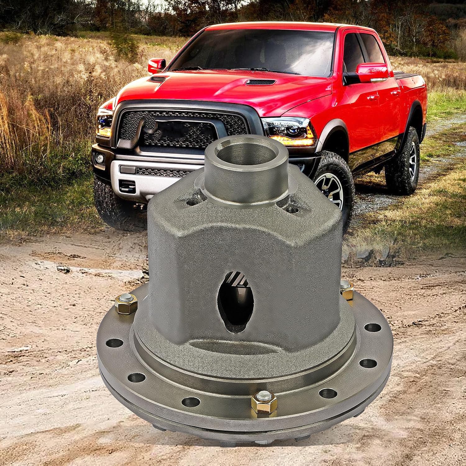 50866962AA Differential Assembly Compatible with Dodge Ram 2500 3500 2003-2009 Chevrolet Silverado 2500 HD 2001-2018 3500 HD 2007-2018 Rear Side, Replace OE 50866962AA, 40099548