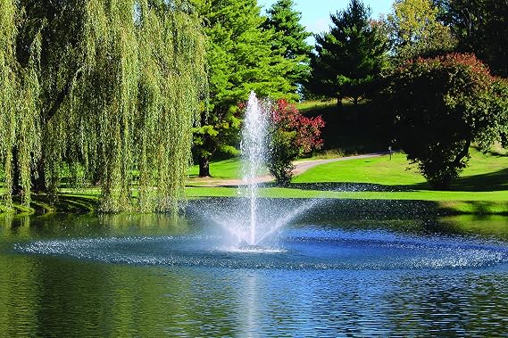 Kasco 3/4HP J Series Fountain w/ 3-Fixture Light Kit, 120V, 50ft Power Cord