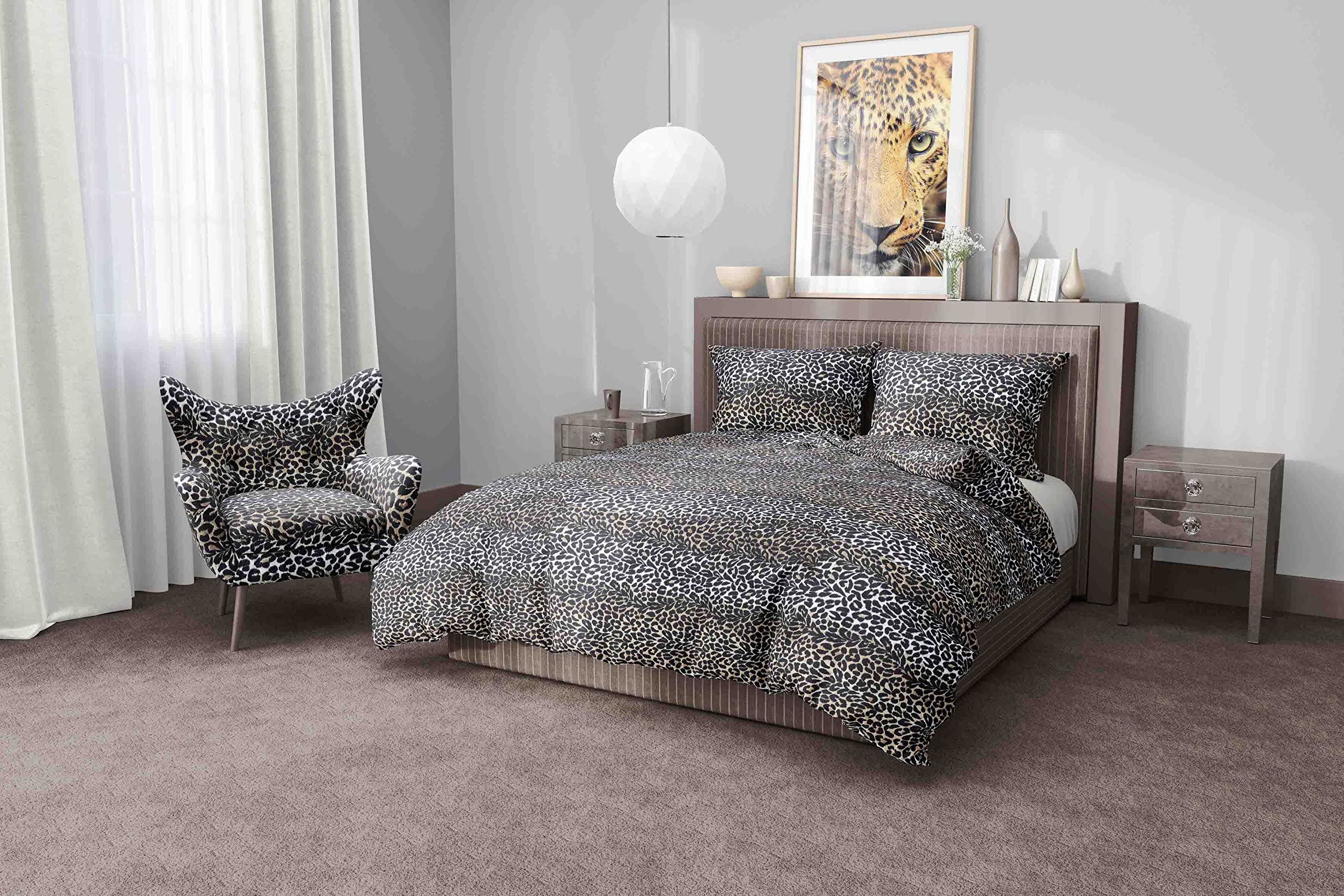 Tex family Copripiumino maculato Leopardato Sexi Safari Made in Italy - Matrimoniale 2 PIAZZE cm. 250X200