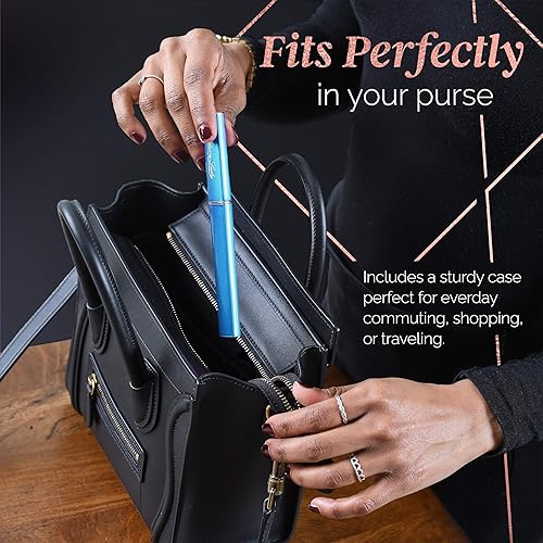 Miniatura 7 de ClassyLady - Lima de uñas de cristal, lima de uñas de vidrio con estuche para el cuidado profesional de las uñas con estuche Negro y morado