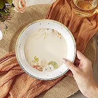 Vista 5 de Kate Aspen Rustic Boho 7 in. Premium Paper Plates (350 GSM weight -Set of 16) - Perfect for Fall Weddings, Bridal Brunches, Bridal Showers, Baby