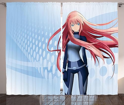 Ambesonne - Paneles de cortinas multicolores