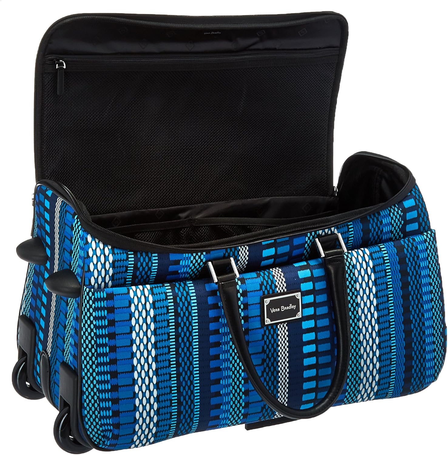 Vera Bradley Women's 22" Roll Along Duffle Luggage, Cha-Cha Blue, One Size