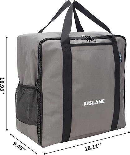 Miniatura 3 de KISLANE Bolsa de transporte para plancha Blackstone de 17 pulgadas, accesorios de almacenamiento para barbacoa al aire libre, reuniones, campamento