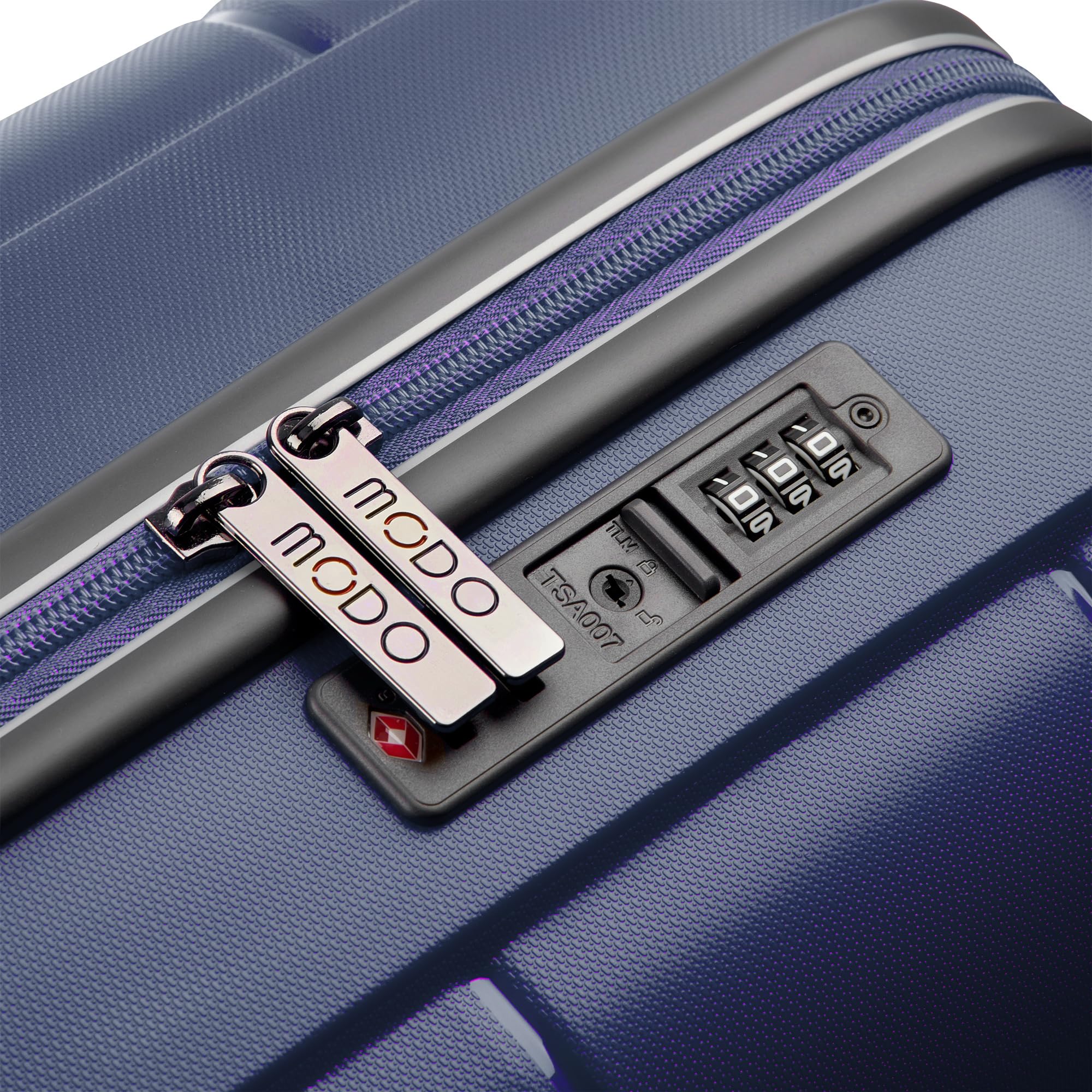 MODO BY RV RONCATO Galaxy trolley cabina 55 CM, rigido e con sistema di chiusura con sistema di chiusura TSA - BLU NOTTE