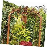 Vista 2 de VICASKY Carillón de viento decorativo de bambú de 10 tubos para relajar la música, colgante para el hogar, adorno calmante y melodioso regalo