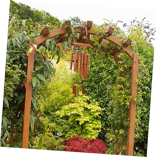 Miniatura 2 de VICASKY Carillón de viento decorativo de bambú de 10 tubos para relajar la música, colgante para el hogar, adorno calmante y melodioso regalo para