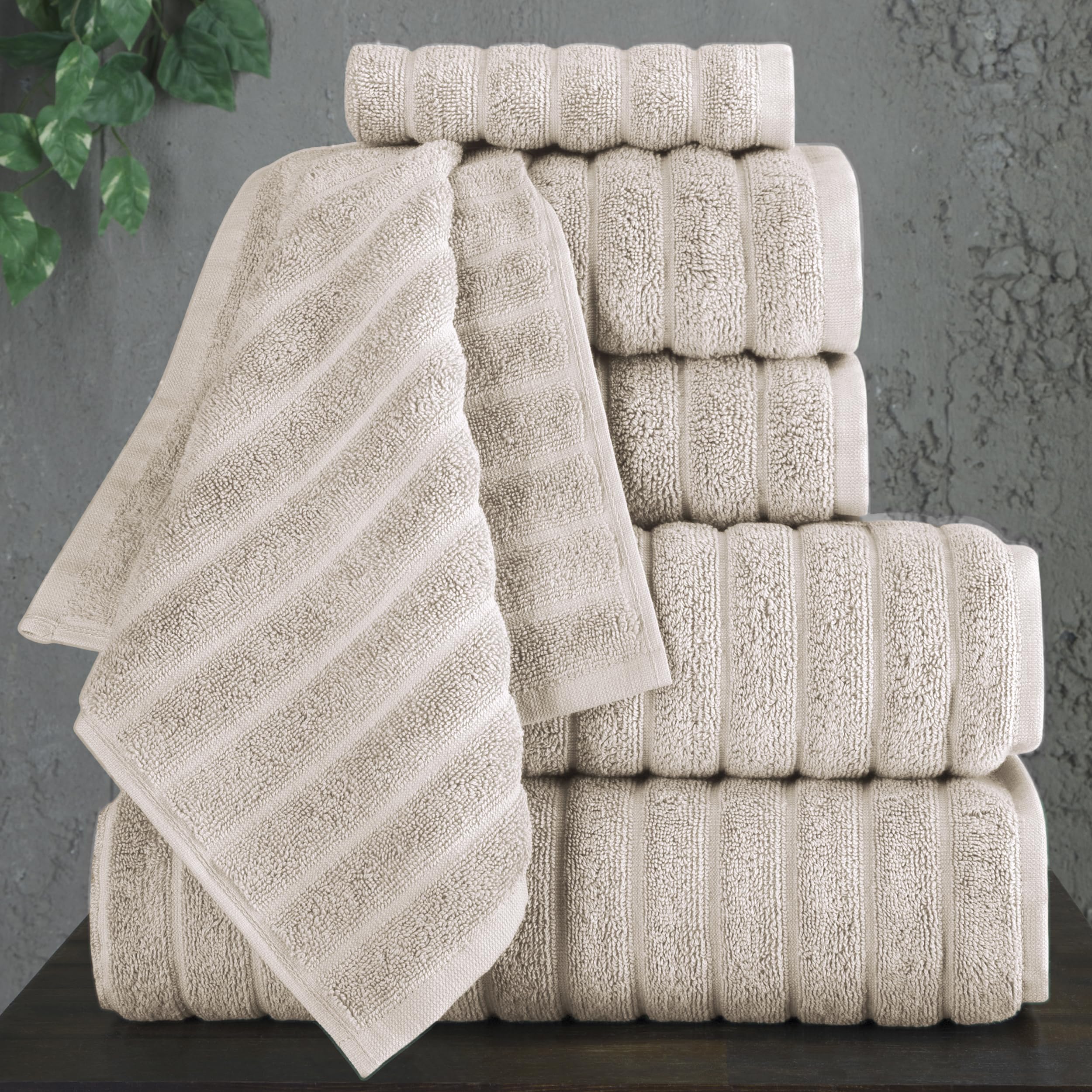 Türkisches Handtuch-Set 100% Baumwolle 620 g/m² Beige