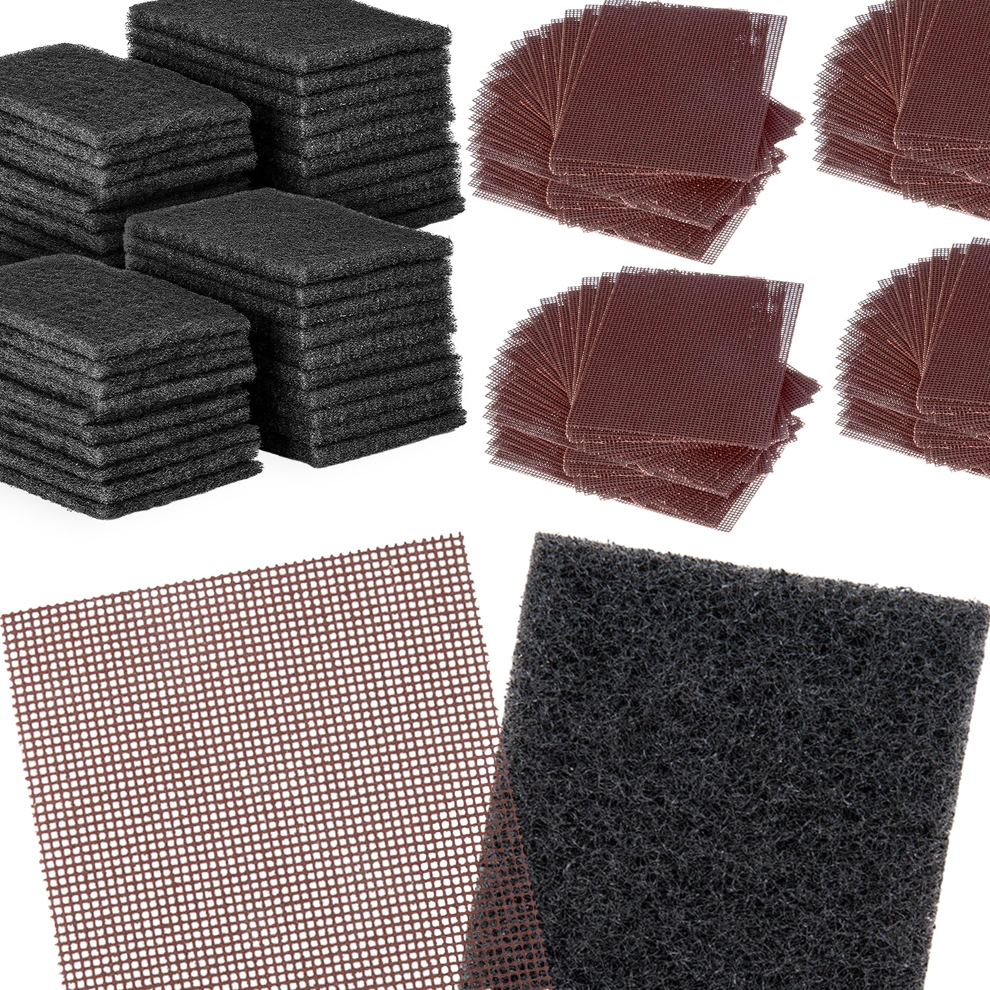 CUSINIUM 40-Pack Griddle Cleaning Pads + 80-Pack Grill Screens