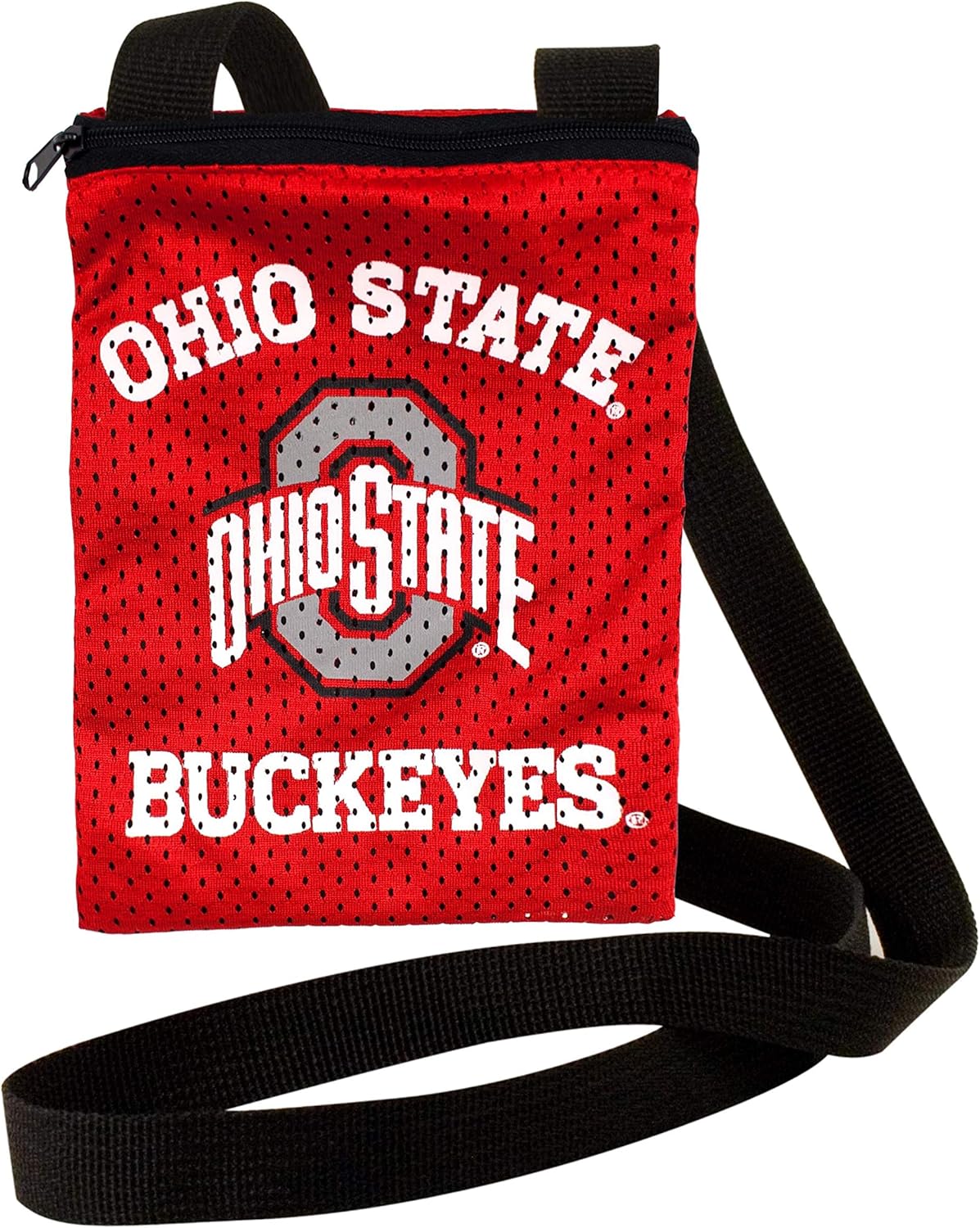 Littlearth NCAA Ohio State Buckeyes Game Day Pouch, Team Color, 6.25" x 8.5"
