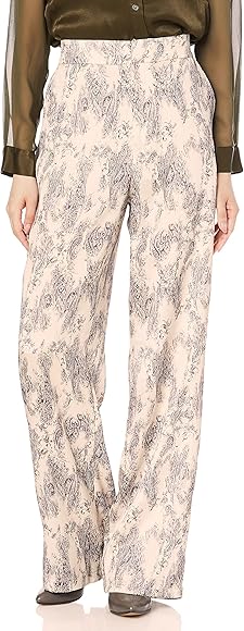 [ダブルスタンダードクロージング] Sov.バックサテン楊柳ペイズリーパンツ 0306-111-212 レディース