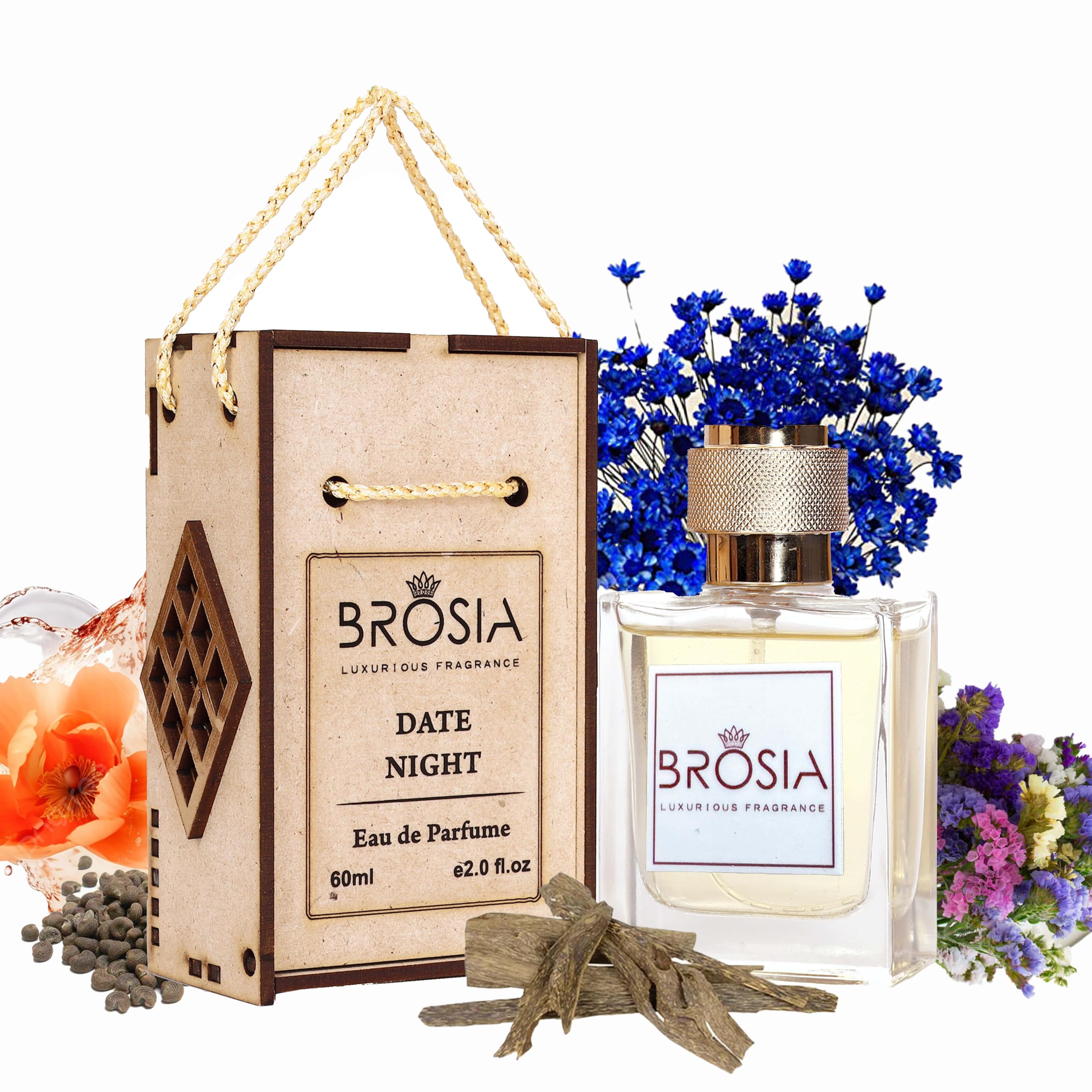 BROSIA Date Night Eau De Parfume for Men and Women | Perfectly Loved Gift & Long Lasting | | Made in Dubai | 60ml