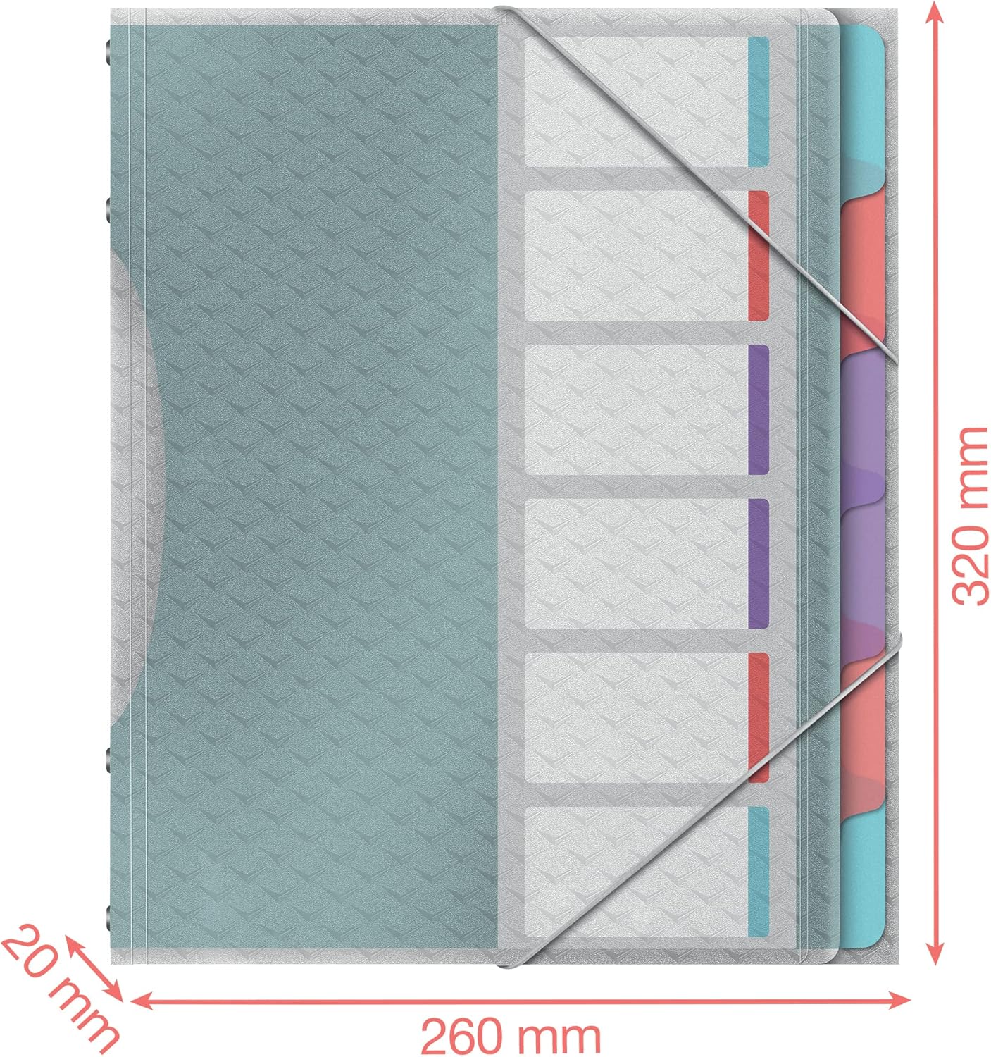 Esselte Colour'Ice A4 Polypropylene File 6 Fächer Multicoloured