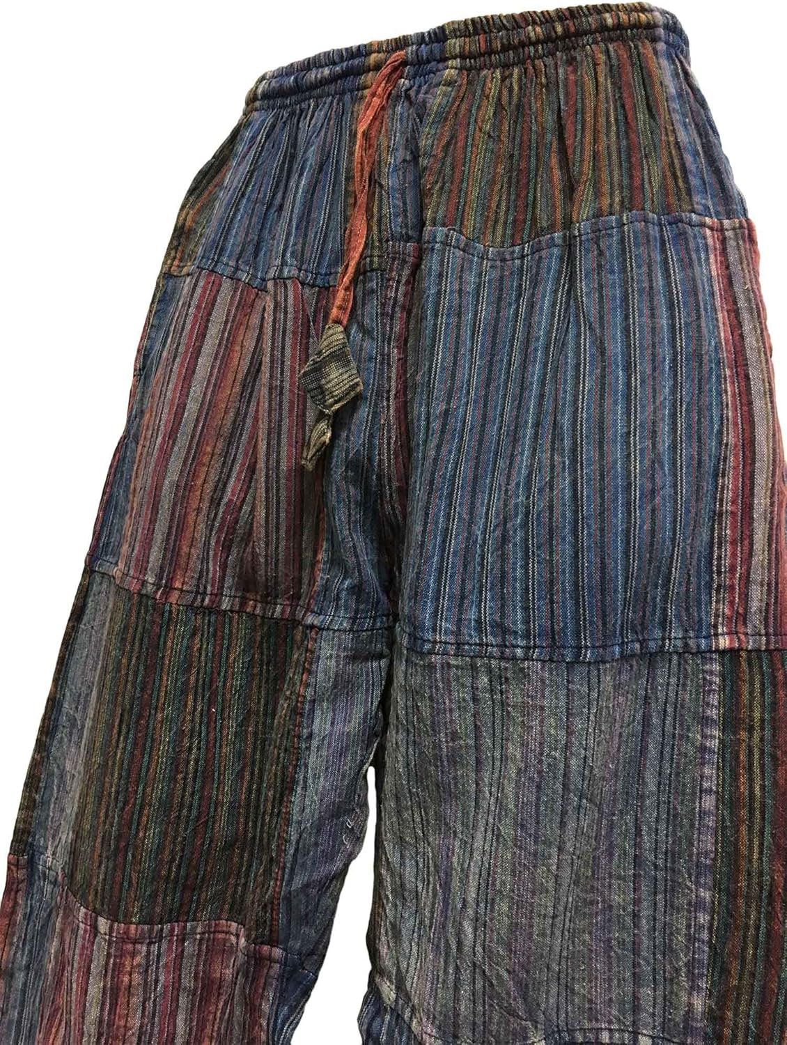 Men's Bohemian Vintage Hippie Alibaba Yoga Patchwork Harem Pants 3 Men's Bohemian Vintage Hippie Alibaba Yoga Patchwork Harem Pants - Image 3