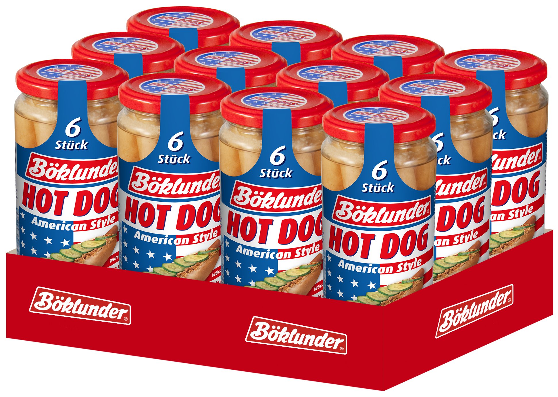 Böklunder Hot Dogs, paquete de 12 unidades (12 x 300 g).