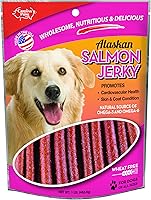 Carolina Prime Pet Salmon Jerky Dog Treats - USA Made, Resealable 1 lb Pouch, Responsibly Sourced
