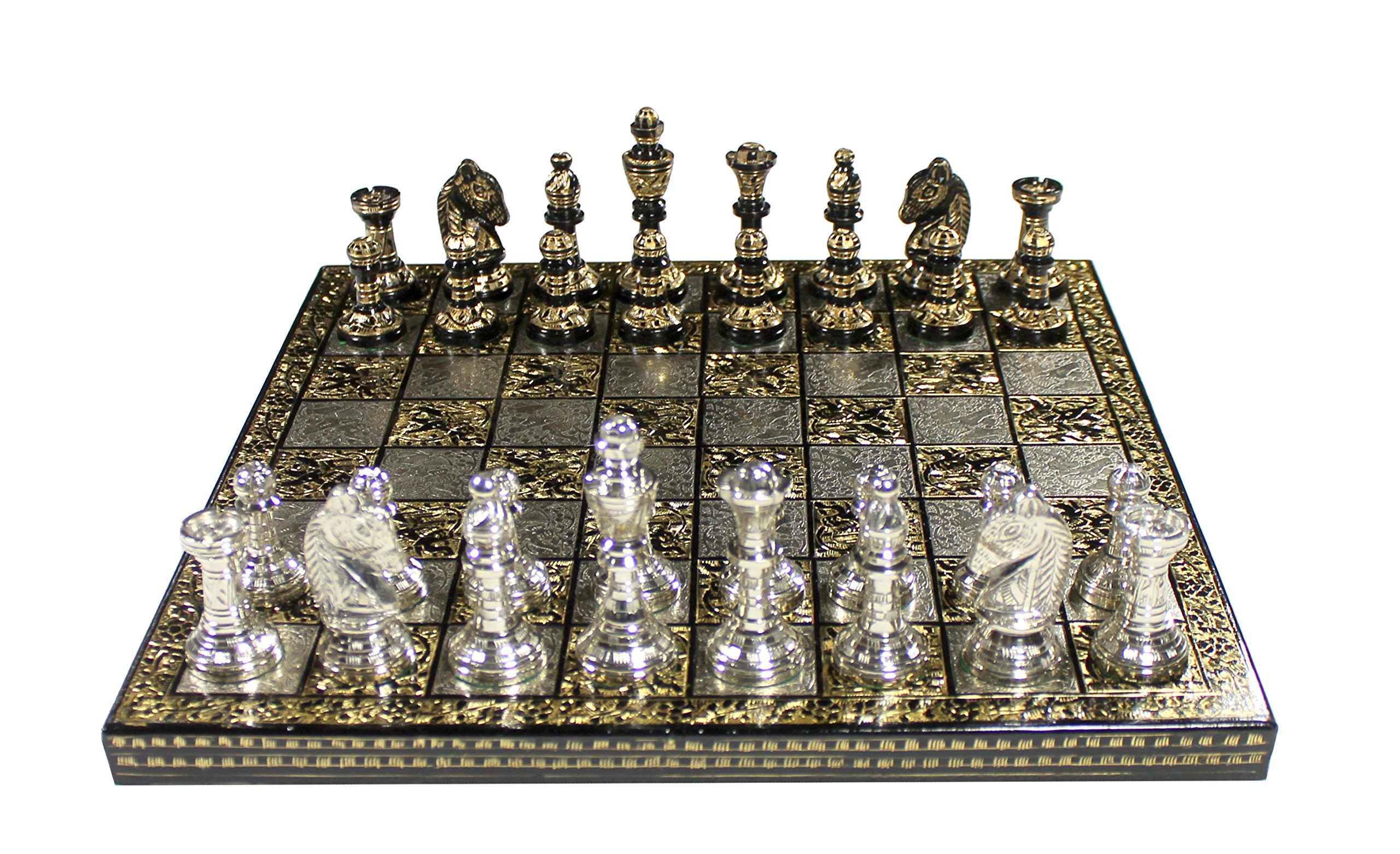 Amazon | StonKraft 真鍮チェスボードゲームセット 100%真鍮