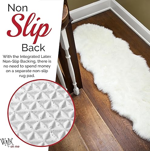 Miniatura 64 de Alfombra de piel sintética suave y sedosa, 2 x 6 pies, color negro, esponjosa, para sala de estar, dormitorio, habitación de los niños o guardería