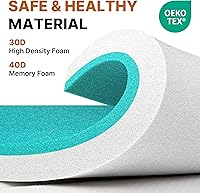 Vista 2 de Colchón de futón enrollable de espuma viscoelástica para automóvil, cama de camping, cama de campamento, colchón japonés para cama de campamento