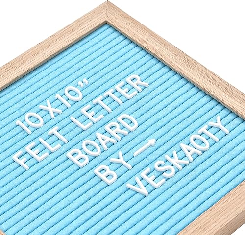 Miniatura 2 de Tablero de letras de fieltro con 294 letras, números y símbolos, tablero de mensajes intercambiable de 10 x 10 pulgadas con gancho de montaje en