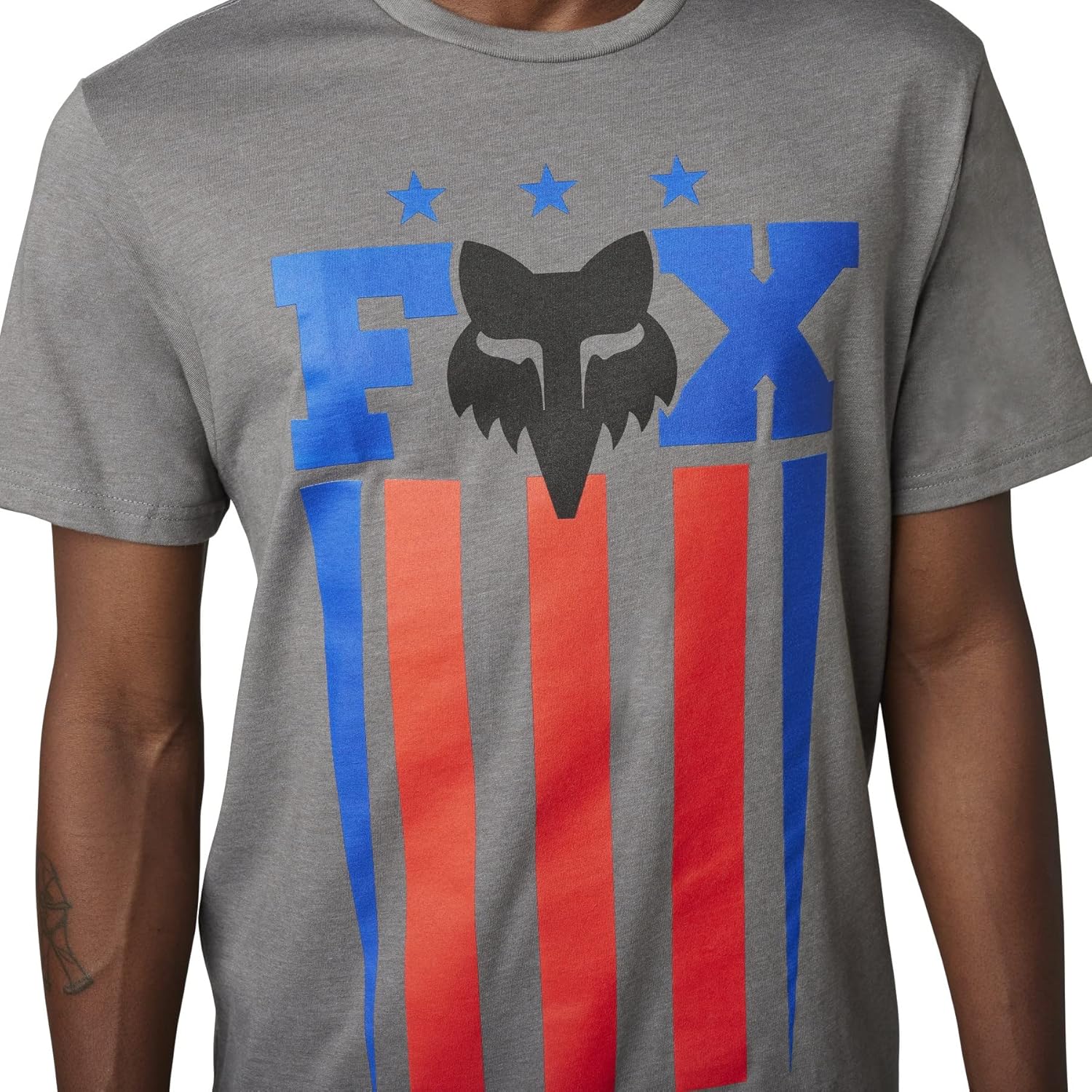 Fox Racing Unity Premium Mens Short Sleeve T-Shirt Heather Graphite MD