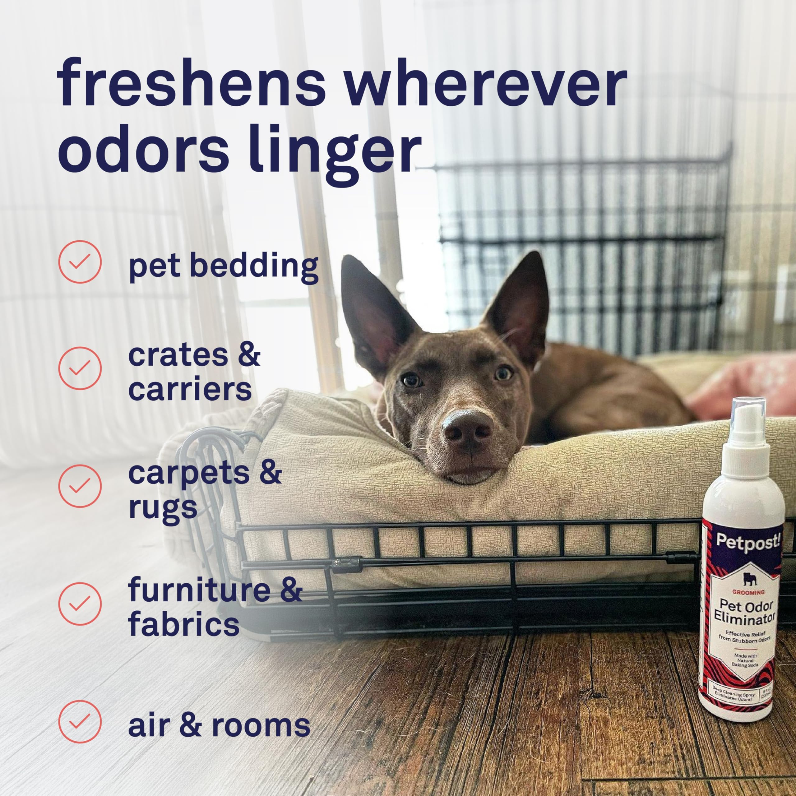 Petpost | Spray désodorisant pour Chiens et Chats - Désodorisant naturellement Efficace et Anti-Mauvaises odeurs - À pulvériser sur Votre Animal ou dans la Maison